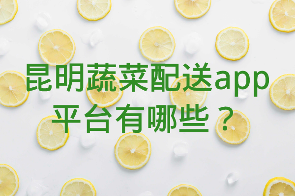 昆明蔬菜配送app平臺有哪些？