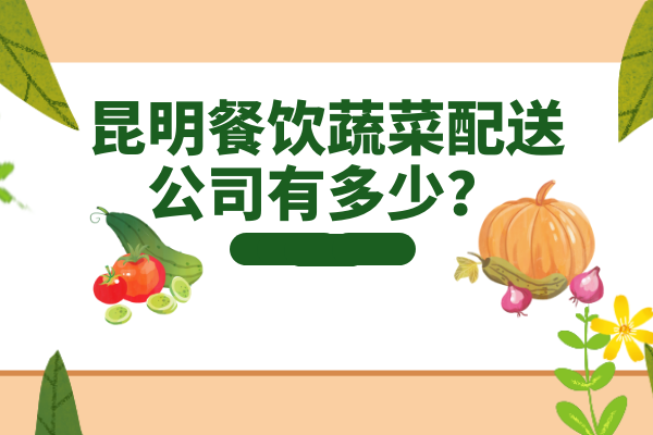 昆明餐飲蔬菜配送公司有多少？