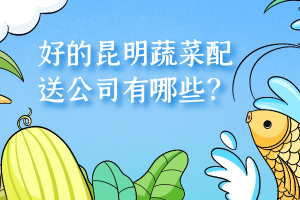 好的昆明蔬菜配送公司有哪些？